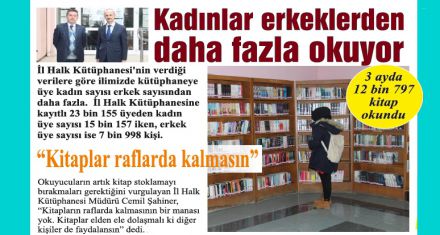 Bolu'da okuma oranı iyi seviyede