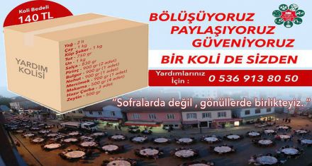 BELEDİYEDEN DAYANIŞMA ÇAĞRISI