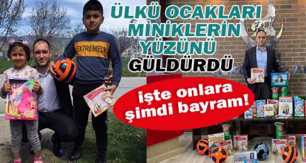 ÜLKÜ OCAKLARI MİNİKLERİN YÜZÜNÜ GÜLDÜRDÜ