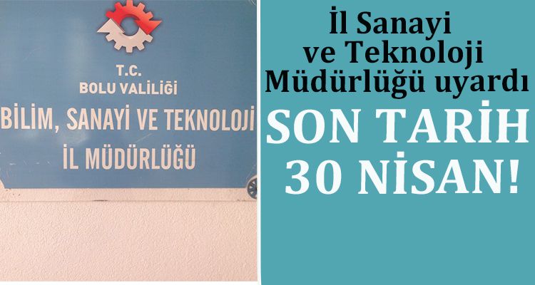 SON TARİH 30 NİSAN!