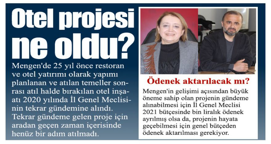 Mengen bu projeyi bekliyor