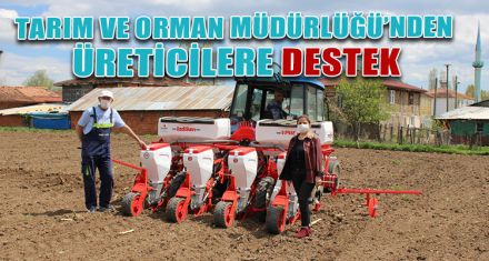 TARIM VE ORMAN MÜDÜRLÜĞÜ'NDEN ÜRETİCİLERE DESTEK