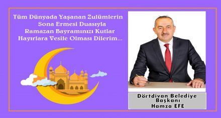 DÖRTDİVAN BELEDİYE BAŞKANI HAMZA EFE  