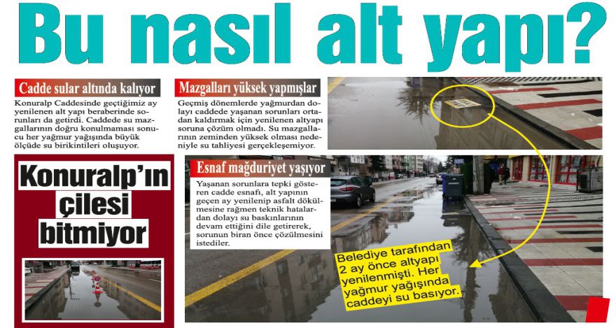 Konuralp'ın çilesi bitmiyor