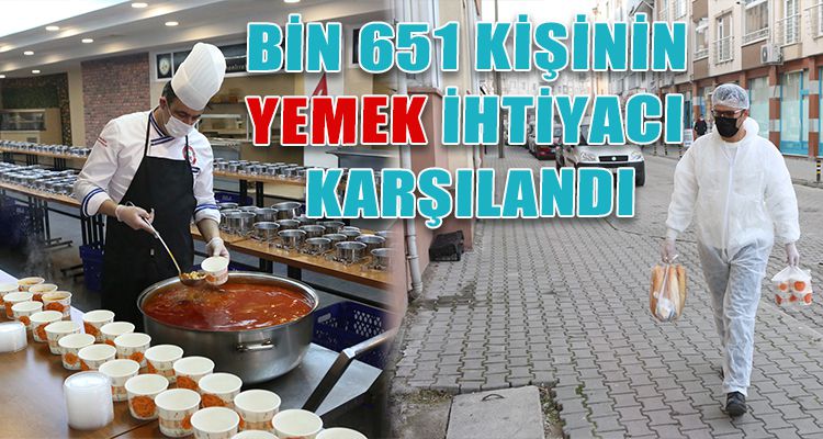 BİN 651 KİŞİNİN YEMEK İHTİYACI KARŞILANDI
