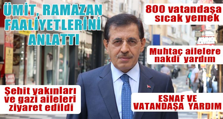 VALİ ÜMİT, RAMAZAN FAALİYETLERİNİ ANLATTI
