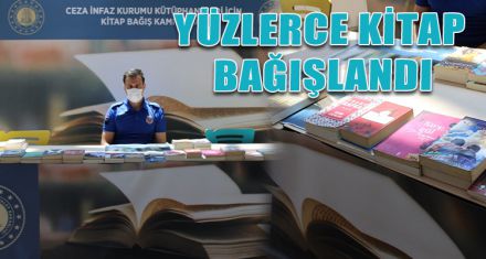 YÜZLERCE KİTAP BAĞIŞLANDI