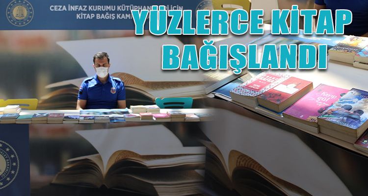 YÜZLERCE KİTAP BAĞIŞLANDI