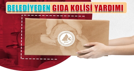 BELEDİYEDEN GIDA KOLİSİ YARDIMI