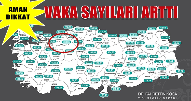 VAKA SAYILARI ARTTI