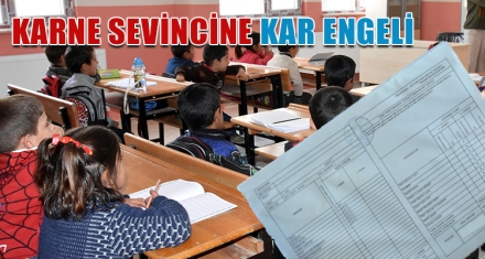 KARNE SEVİNCİNE KAR ENGELİ