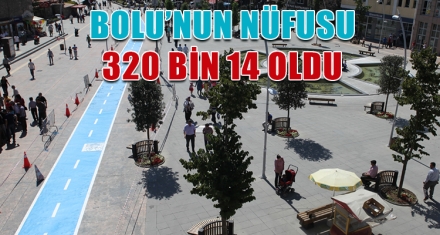 BOLU'NUN NÜFUSU 320 BİN 14 OLDU