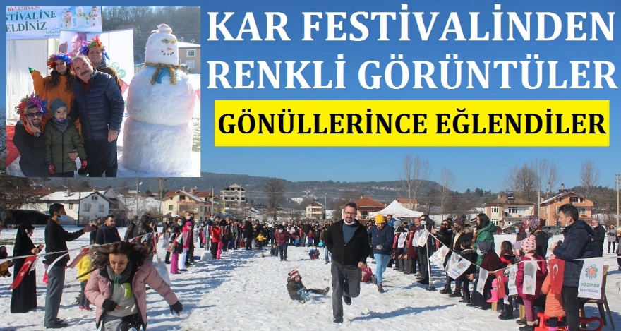 KAR FESTİVALİNDE RENKLİ GÖRÜNTÜLER