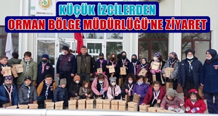 KÜÇÜK İZCİLERDEN ORMAN İŞLETME MÜDÜRLÜĞÜNE ZİYARET