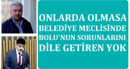 ONLARDA OLMASA MECLİSTE BOLU'NUN SORUNLARINI DİLE GETİREN YOK