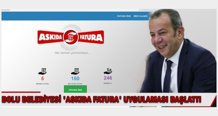 BOLU BELEDİYESİ ‘ASKIDA FATURA' UYGULAMASI BAŞLATTI