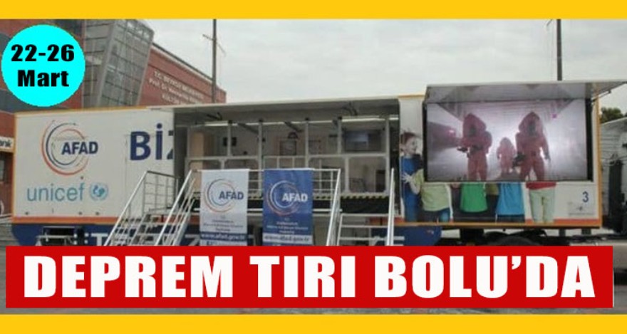 DEPREM TIRI BOLU'DA
