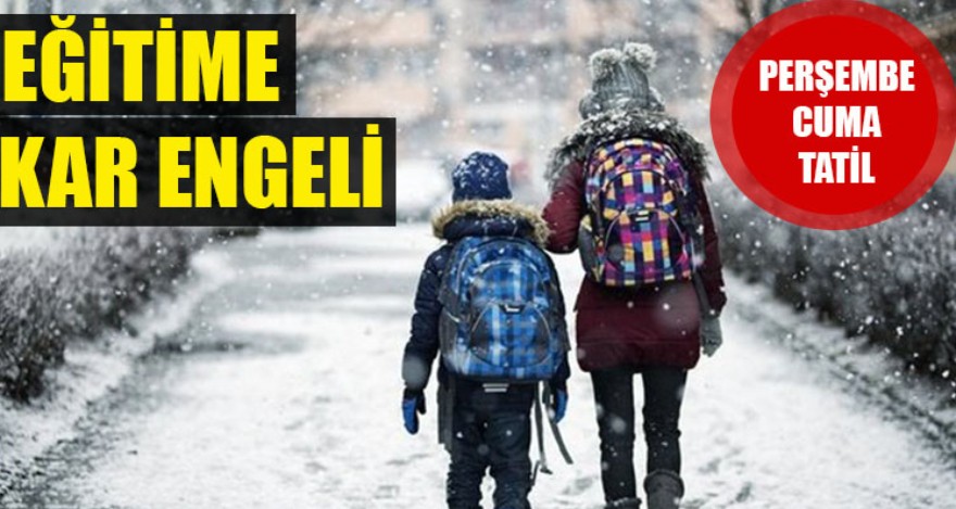 EĞİTİME KAR ENGELİ