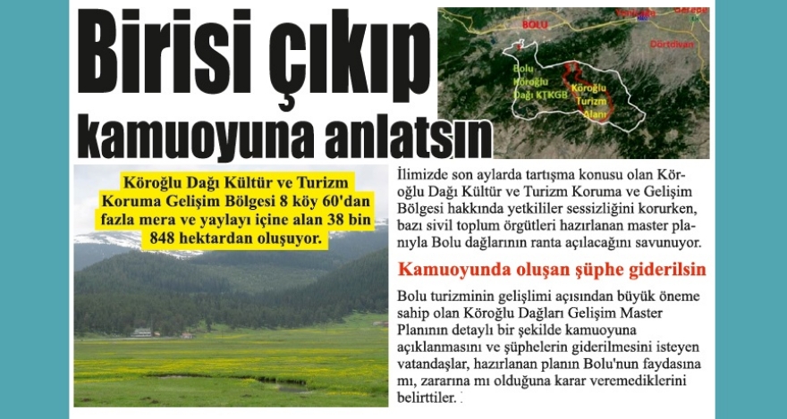 Kamuoyuna kim anlatacak?