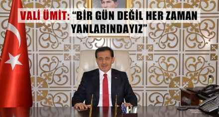 VALİ AHMET ÜMİT'İN “DÜNYA DOWN SENDROMU FARKINDALIK GÜNÜ” MESAJI