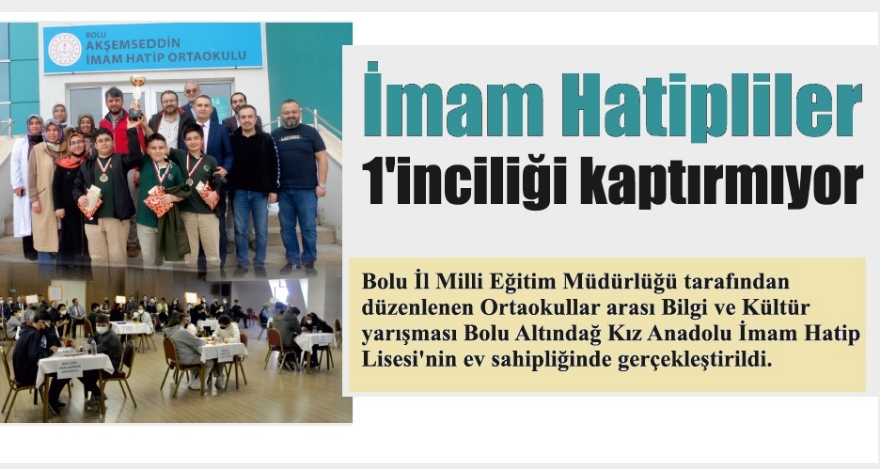 İmam Hatipliler 1'inciliği kaptırmıyor