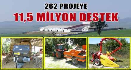 262 PROJEYE 11,5 MİLYON DESTEK