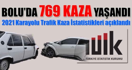 BOLU'DA 769 KAZA YAŞANDI