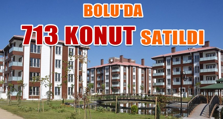 BOLU'DA 713 KONUT SATILDI