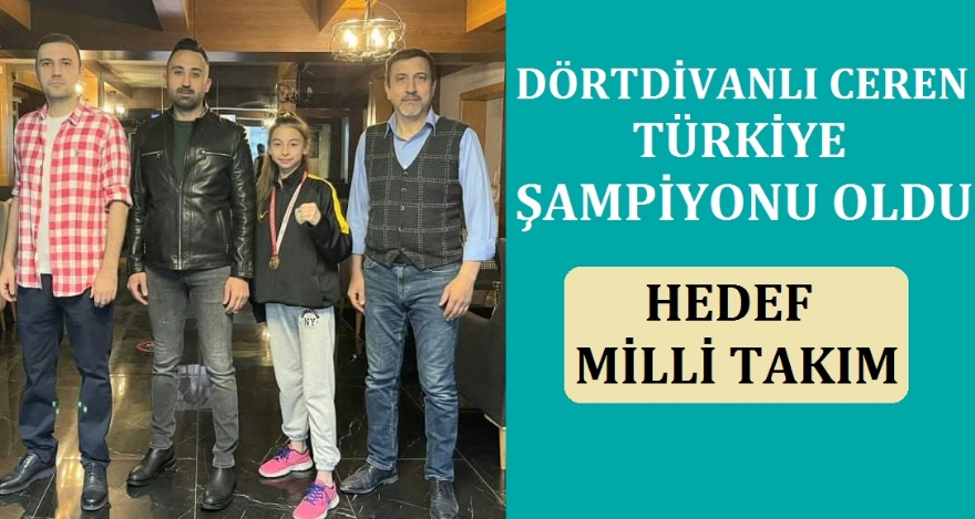 DÖRTİVANLI CEREN TÜRKİYE ŞAMPİYONU