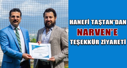 HANEFİ TAŞTAN'DAN TEŞEKKÜR ZİYARETİ