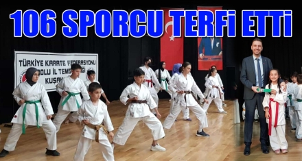 106 SPORCU TERFİ ETTİ