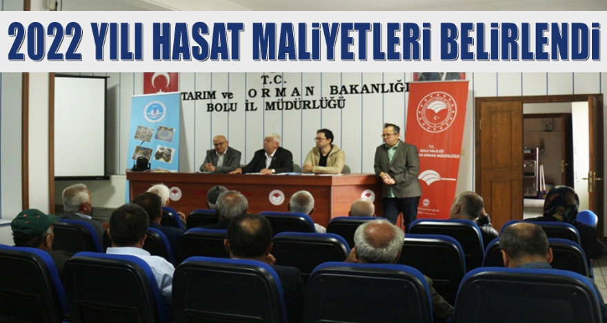 2022 YILI HASAT MALİYETLERİ BELİRLENDİ