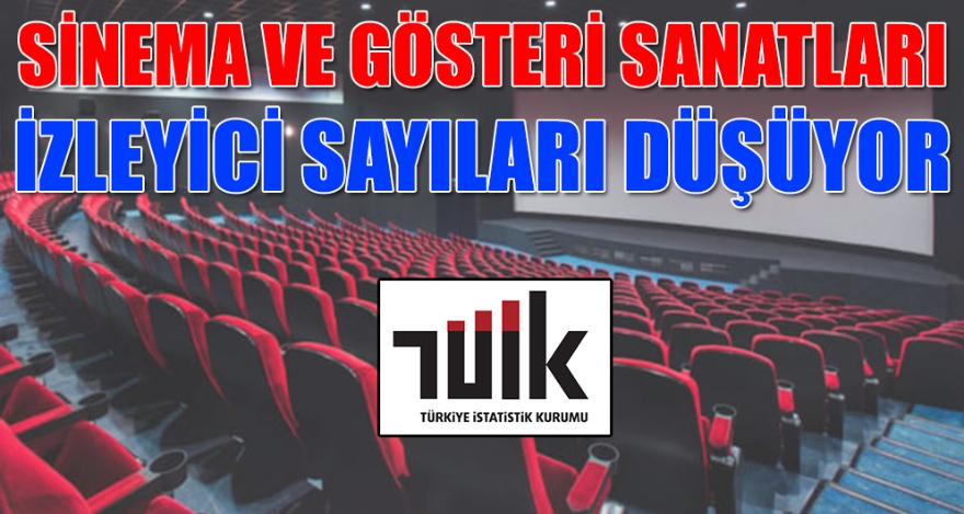 SİNEMA VE GÖSTERİ SANATLARI İZLEYİCİ SAYILARI DÜŞÜYOR