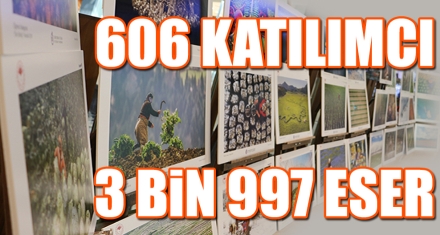 606 KATILIMCI 3 BİN 997 ESER