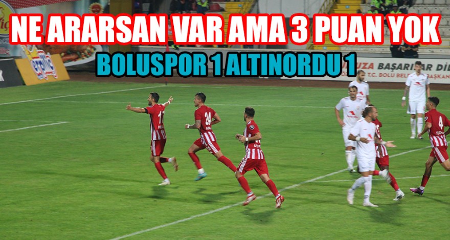 NE ARARSAN VAR AMA 3 PUAN YOK