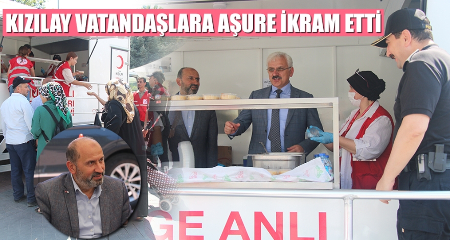 KIZILAY VATANDAŞLARA AŞURE İKRAM ETTİ