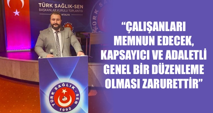 ÖZÜBEK, BASIN AÇIKLAMASINDA BULUNDU