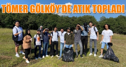 TÖMER GÖLKÖY'DE ATIK TOPLADI