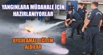 JANDARMA KOMUTANLIĞINDA YANGIN TATBİKATI YAPILDI