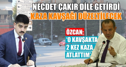 KAZA KAVŞAĞI DÜZELTİLECEK