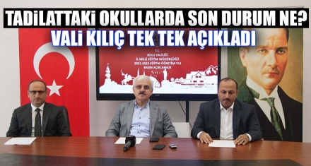 TADİLATTAKİ OKULLARDA SON DURUM NE?