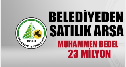 BELEDİYE'DEN SATILIK ARSA