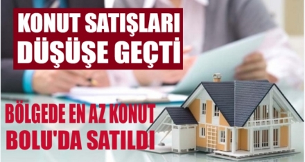 BÖLGEDE EN AZ KONUT BOLU'DA SATILDI