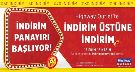 HIGHWAY'DE İNDİRİM YAĞMURU