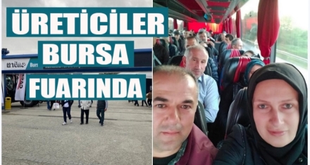 ÜRETİCİLER BURSA FUARINDA 