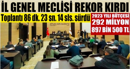 2023 YILI BÜTÇESİ KESİNLEŞTİ