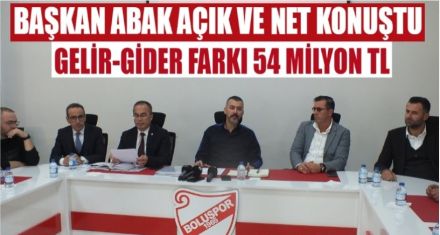 BAŞKAN ABAK ŞEFFAF BİR ŞEKİLDE AÇIKLADI