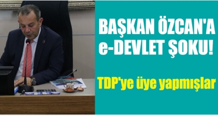 BAŞKAN ÖZCAN'I E-DEVLETTE DEĞİŞİME SOKMUŞLAR