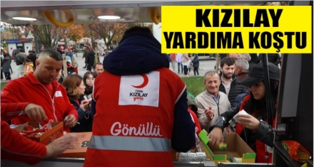 KIZILAY YARDIMA KOŞTU 