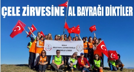 MUSTAFA ÇİZMECİOĞLU ÖĞRENCİLERİ ÇELE ZİRVESİNDE 